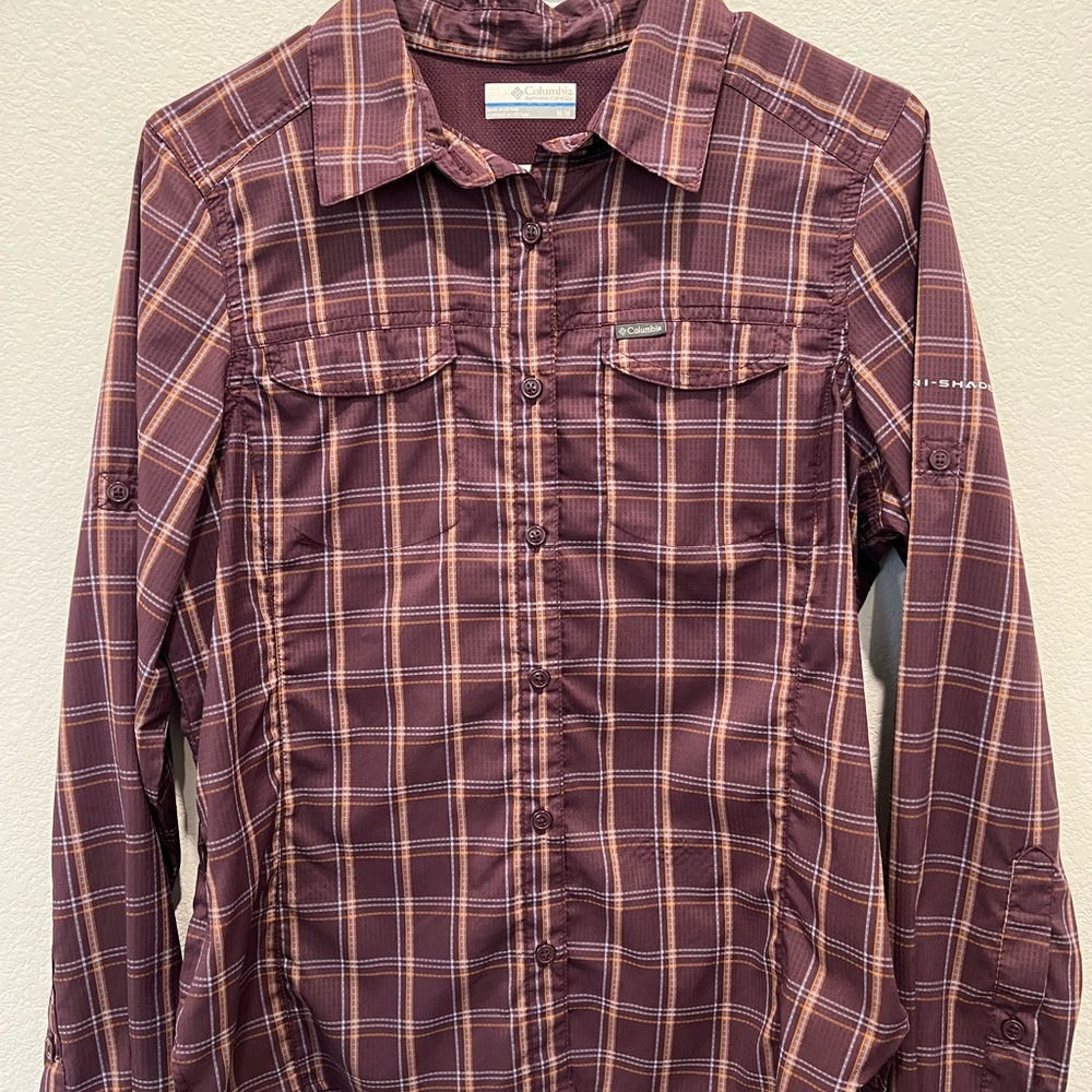 Columbia Plaid Button-Up Shirt